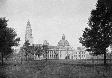 Die neuen Gerichtsgebäude, Cardiff, veröffentlicht in The Graphic, 27. Oktober 1906